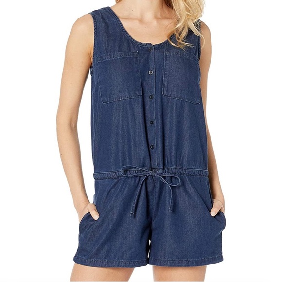 NWT Mavi X Tencel Krista Denim Romper - Picture 1 of 9